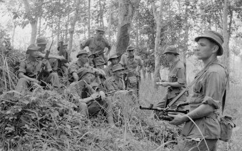 <span class="caption">British troops were operating against communist insurgents in the Malay Emergency when the massacre took place.</span> <span class="attribution"><a class="link " href="https://www.iwm.org.uk/collections/item/object/205232396" rel="nofollow noopener" target="_blank" data-ylk="slk:© IWM (D 88041);elm:context_link;itc:0;sec:content-canvas">© IWM (D 88041)</a>, <a class="link " href="http://creativecommons.org/licenses/by-nc/4.0/" rel="nofollow noopener" target="_blank" data-ylk="slk:CC BY-NC;elm:context_link;itc:0;sec:content-canvas">CC BY-NC</a></span>