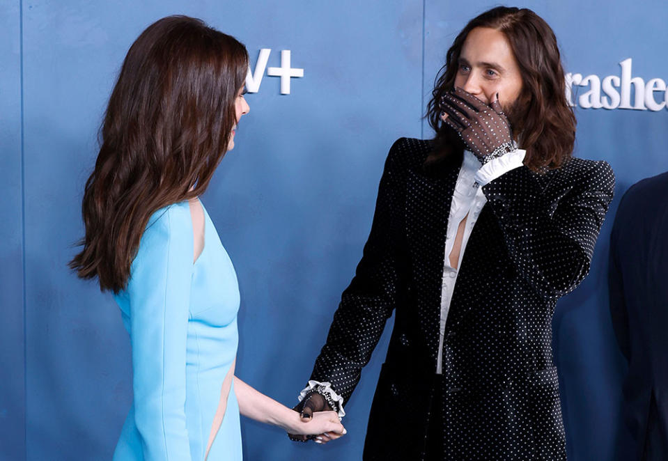 Anne Hathaway and Jared Leto - Credit: Frazer Harrison/Getty Images