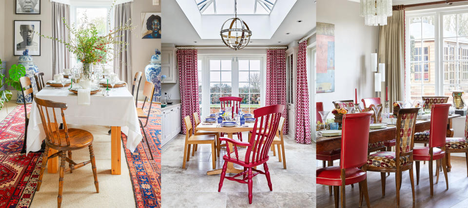 <p> Strong and impactful, our red dining room ideas can help you to create a truly stand out dining and entertaining space in the home. </p> <p> Decorating with red is not for the faint hearted, this confident color instantly commands your attention and can make a powerful statement in a room. However, there are of course more subtle ways to introduce red for your dining room, as we will explore in this piece. </p> <p> A warming color that represents passion, love and strength, using red when planning your dining room can help to create an intimate, inviting and dynamic atmosphere. Cozy under candlelight and vibrant with daylight, red dining room ideas can establish an impressionable, mood-affecting design.&#xA0; </p> <p> Whether you want to be bold and brave with a bright shade of red paint, or more subtle and sophisticated with red furniture and accessories, we have curated a collection of beautiful red dining room ideas to provide you with some inspiration for your space. &#xA0; </p> <p> &#xA0;<em>By Zara Stacey&#xA0;</em> </p>