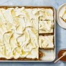 <p>Carrot cake isn't just an Easter treat! Loaded with orange zest, ginger, and cinnamon, it makes a festive dessert that's spicy enough for fall.</p><p><em><a href="https://www.goodhousekeeping.com/food-recipes/dessert/a30996763/carrot-sheet-cake-recipe/" rel="nofollow noopener" target="_blank" data-ylk="slk:Get the recipe for Carrot Sheet Cake With Cream Cheese Frosting »;elm:context_link;itc:0;sec:content-canvas" class="link ">Get the recipe for Carrot Sheet Cake With Cream Cheese Frosting »</a></em></p><p><strong>RELATED: </strong><a href="https://www.goodhousekeeping.com/food-recipes/dessert/g850/easy-carrot-desserts/" rel="nofollow noopener" target="_blank" data-ylk="slk:25 Easy Carrot Desserts You've Got to Try;elm:context_link;itc:0;sec:content-canvas" class="link ">25 Easy Carrot Desserts You've Got to Try</a></p>