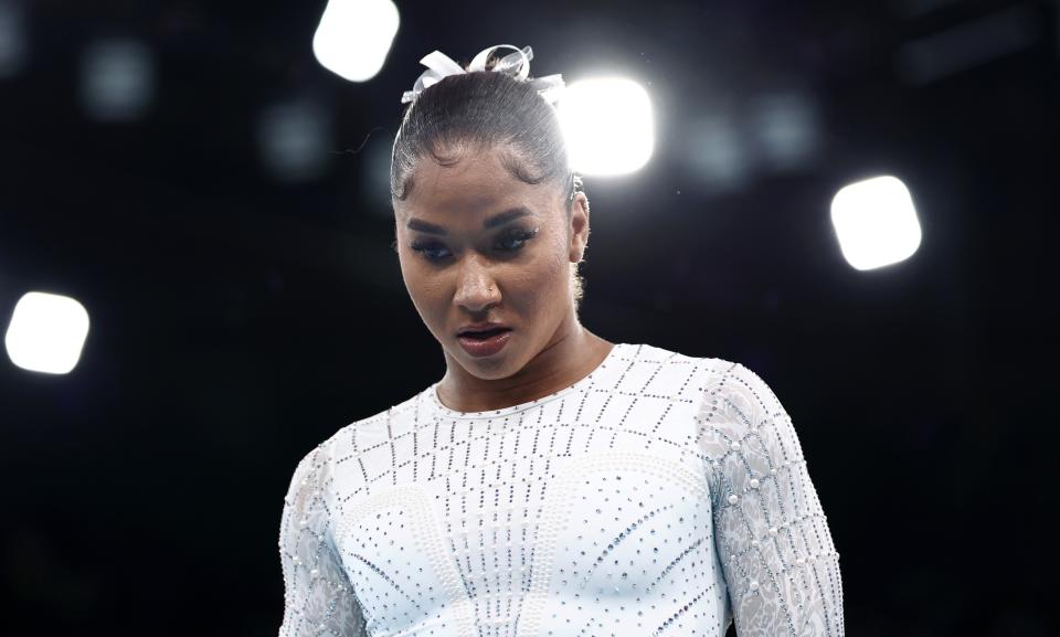 Jordan Chiles has been ordered to return her bronze medal from the floor routine at the Paris Olympics. (Naomi Baker/Getty Images)