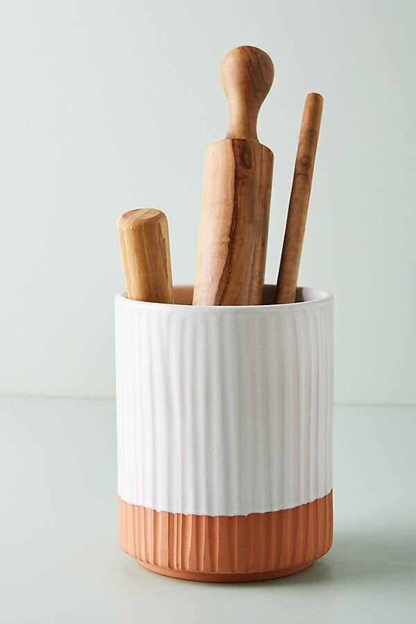 Two-Tone Utensil Jar