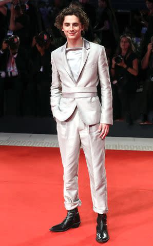Elisabetta A. Villa/WireImage Timothee Chalamet 'The King' red carpet during the 76th Venice Film Festival in September 2019