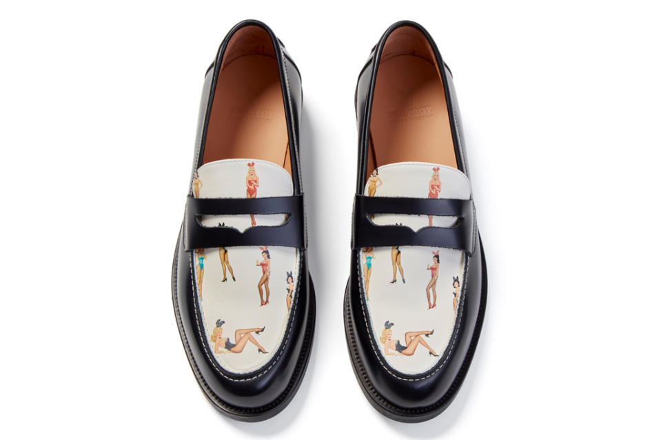 A penny loafer from the Duke & Dexter x Playboy collaboration collection. - Credit: Courtesy of Duke & Dexter