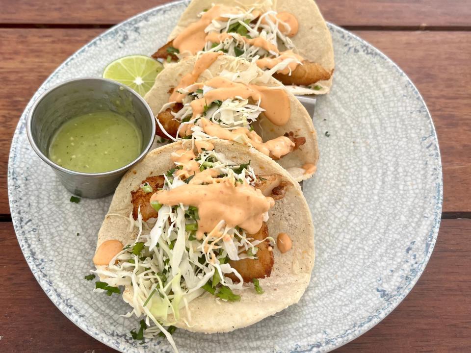 plate of tacos from maragritaville cancun resort