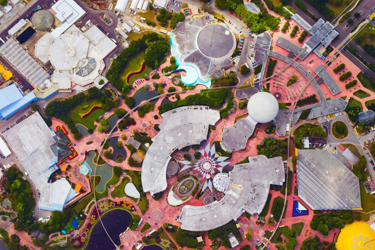 Aerial view of EPCOT