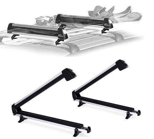 1) Car Rack & Carrier Ski Aluminum Ski & Snowboard Roof Rack