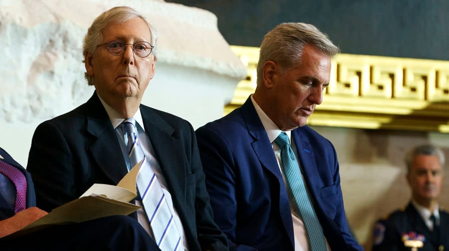 Minority Leader Mitch McConnell (R-Ky.) and House Minority Leader Kevin McCarthy (R-Calif.)