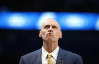 Dallas Mavericks head coach Rick Carlisle looks on as the Mavericks play the Phoenix Suns during the second half of an NBA basketball game Tuesday, Jan. 28, 2020, in Dallas. Phoenix won 133-104. (AP Photo/Ron Jenkins)