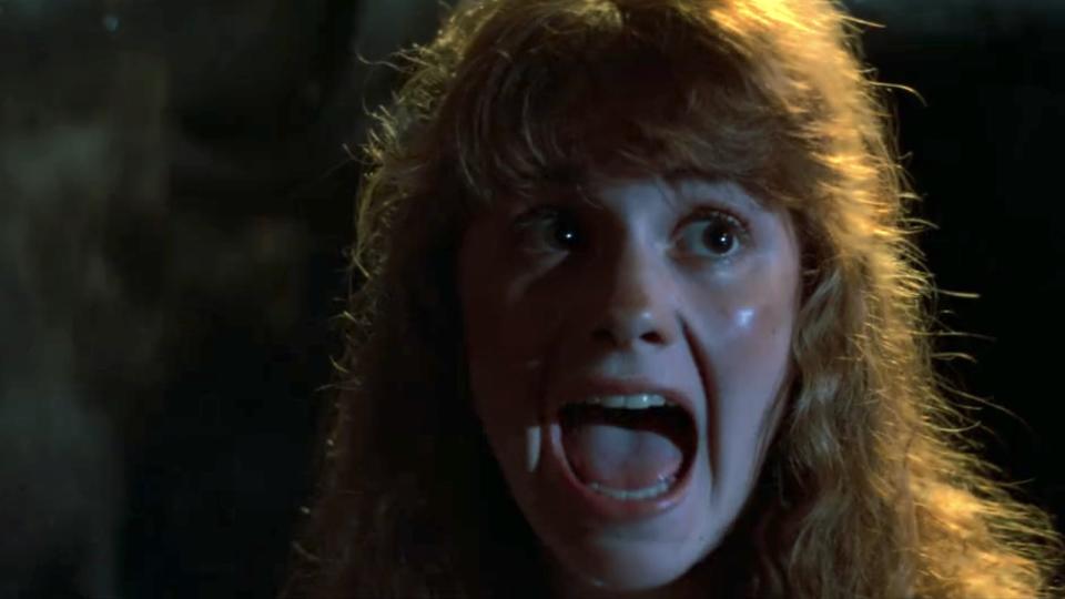 Andy screaming in The Goonies