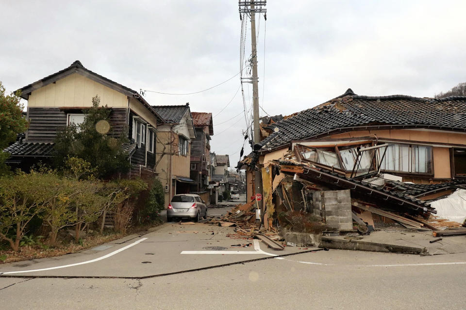 日本能登半島地震致5死幾十人傷