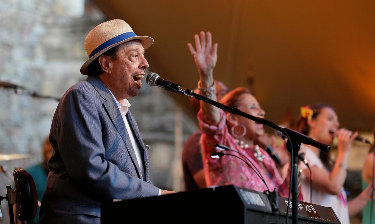 <span>Sérgio Mendes performing at a festival in California in 2016.</span><span>Photograph: Eric Risberg/AP</span>