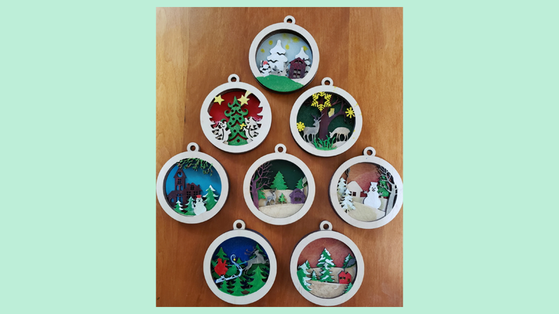 These DIY ornaments from AshbysCrafts are a great choice for neighbors with families.