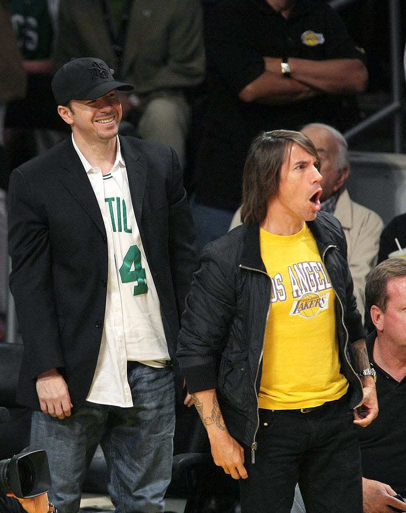 Wahlberg Kiedis Lakers Finals