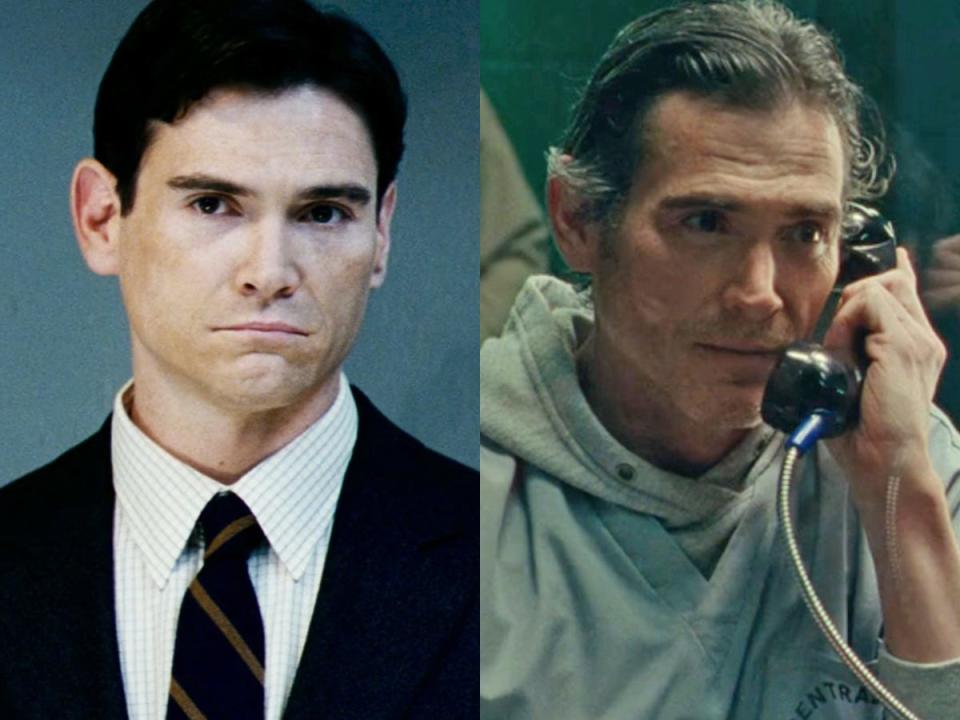 On the left: Billy Crudup in "Mission: Impossible III." On the right: Crudup in "Justice League."