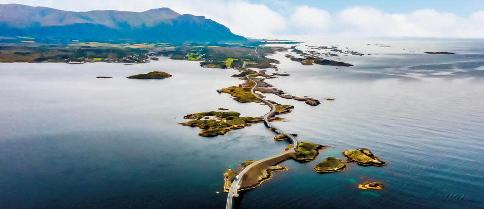 La fameuse Atlantic Road en Norvège.
