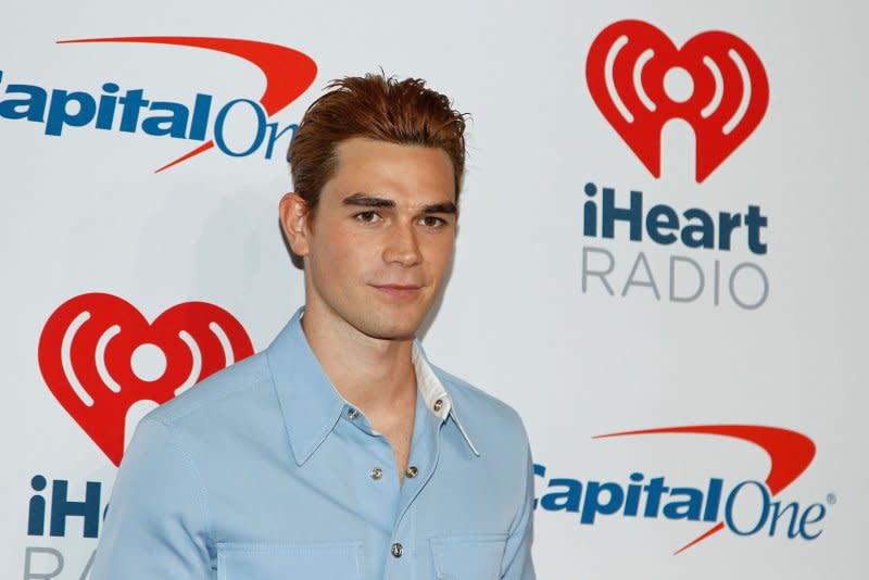 KJ Apa attends the iHeartRadio Music Festival in 2018. File Photo by James Atoa/UPI