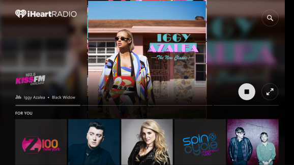 iHeartRadio comes to the Xbox platform with support for gesture and voice recognition.