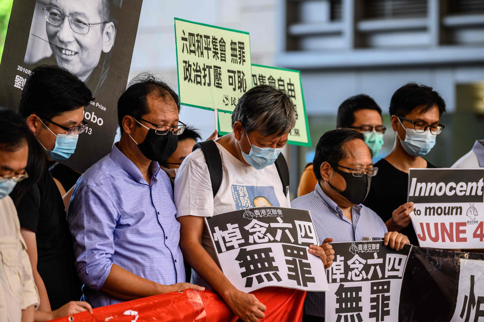 Image: Protesters in Hong Kong (Anthony Wallace / AFP - Getty Images)