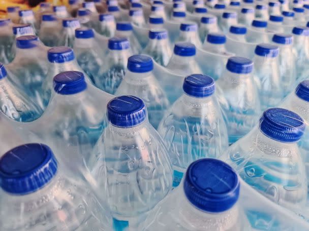 PHOTO: Undated stock image picturing a large number of packed bottled drinking water with blue caps. (Ake Dynamic/Getty Images/iStockphoto)