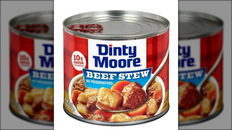 Dinty Moore beef stew can