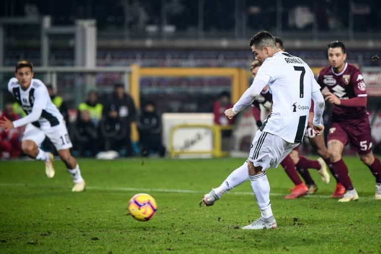 Cristiano Ronaldo scored his 11th Serie A goal this season