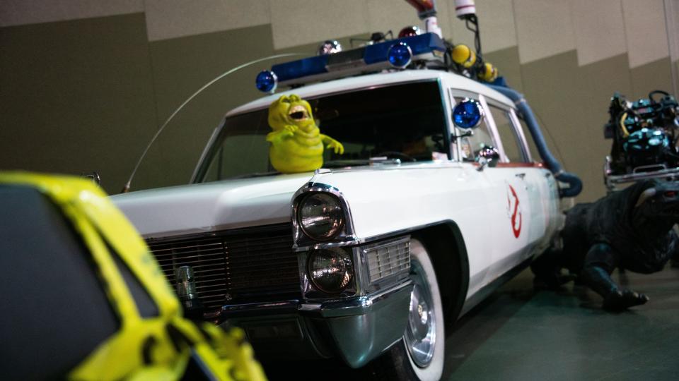 One thing people can do at Midwest Gaming Classic is look at re-creations of pop culture cars that people have created, including this model of the Ectomobile from "Ghostbusters."