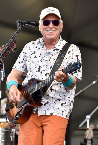 Tim Mosenfelder/WireImage Jimmy Buffett and the Coral Reefer Band performs during the 2022 New Orleans & Jazz festival.
