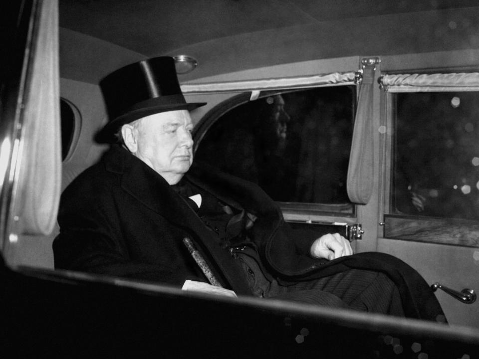 Prime Minister Winston Churchill after the death of King George VI