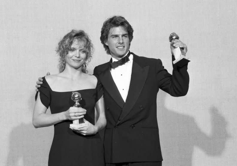 1990年以《七月四日誕生》拿下當年金球獎最佳男主角的阿湯哥。取自Golden Globe Awards官網。