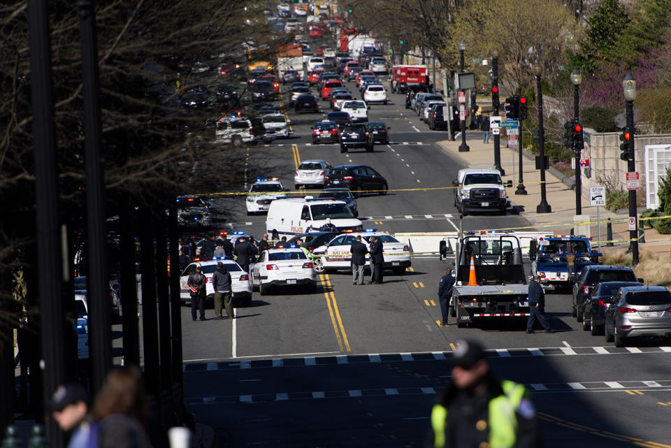 Woman strikes Police cruiser near the U.S. Capitol