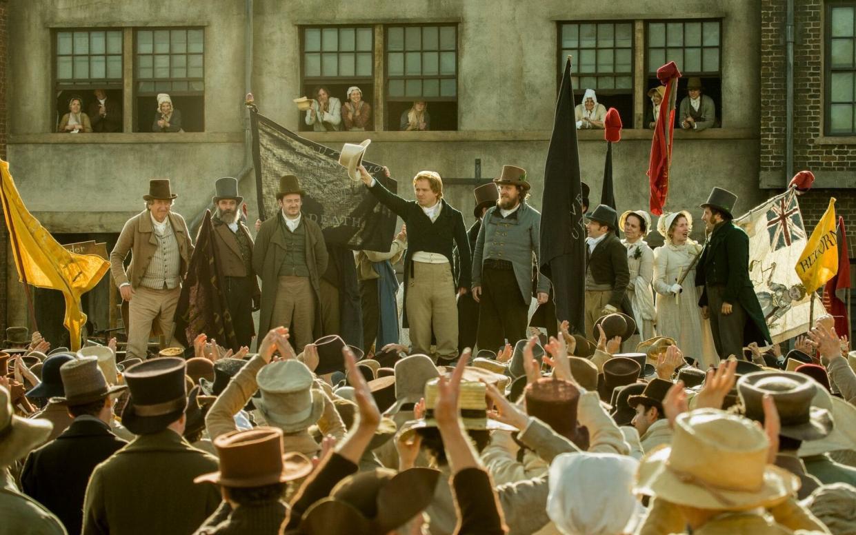 Rory Kinnear (centre) is terrific in Mike Leigh's recreation of the Peterloo massacre - Entertainment One Films