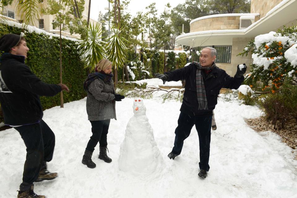 Snow Blankets Jerusalem As Winter Storm Hits Israel