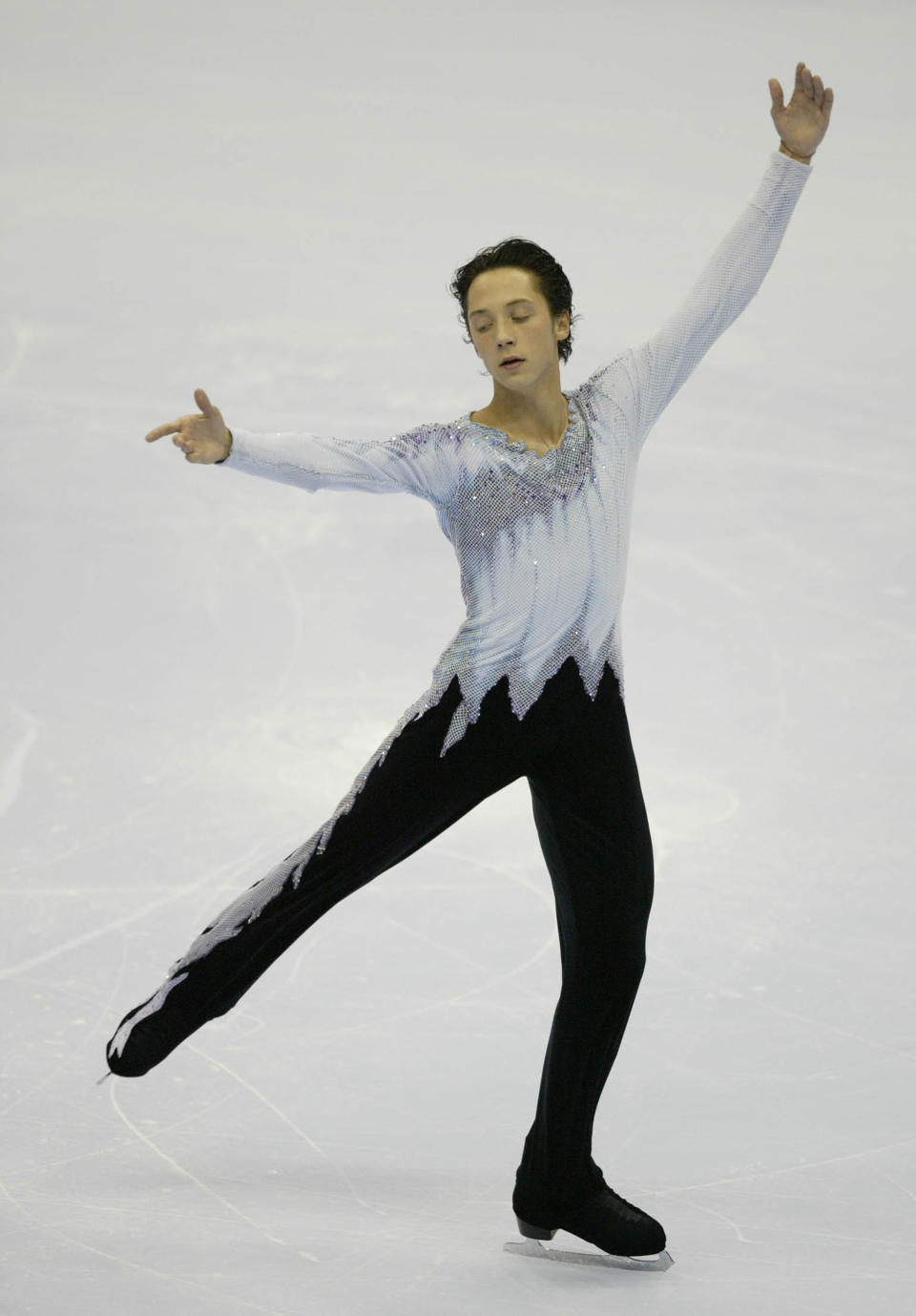 Competing in the free skate during the State Farm U.S. Figure Skating Championships on Jan. 10, 2004, at Philips Arena in Atlanta.