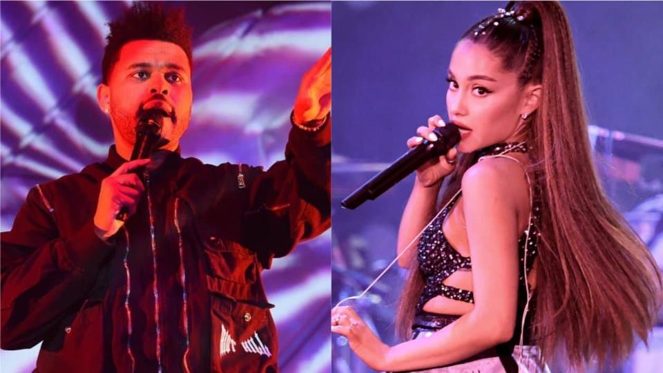 The Weeknd et Ariana Grande - Kevin Winter - Getty Images North America - AFP