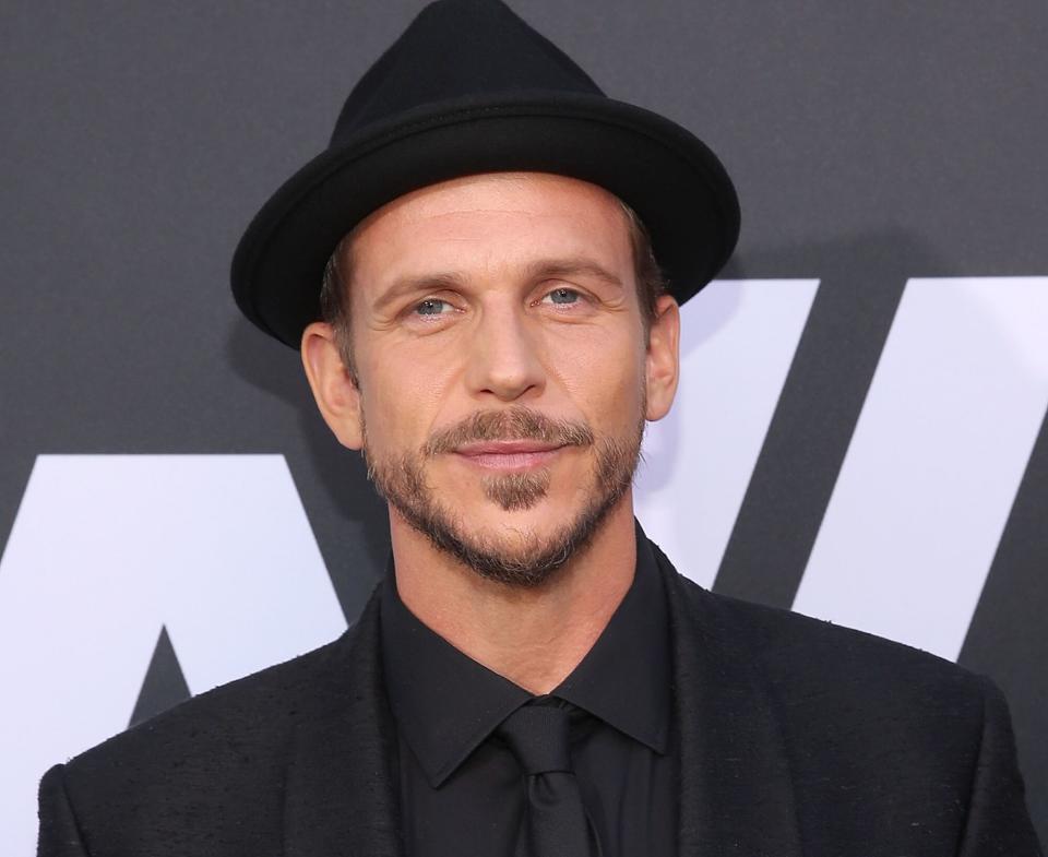 Gustaf Skarsgard attends the Premiere of HBO's "Westworld" Season 2 at The Cinerama Dome on April 16, 2018 in Los Angeles, California