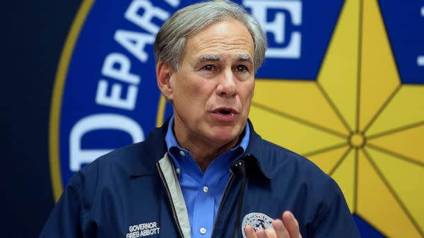 PHOTO: Texas Gov. Greg Abbott speaks during a news conference on March 10, 2022, in Weslaco, Texas.  (The Monitor via AP, FILE)