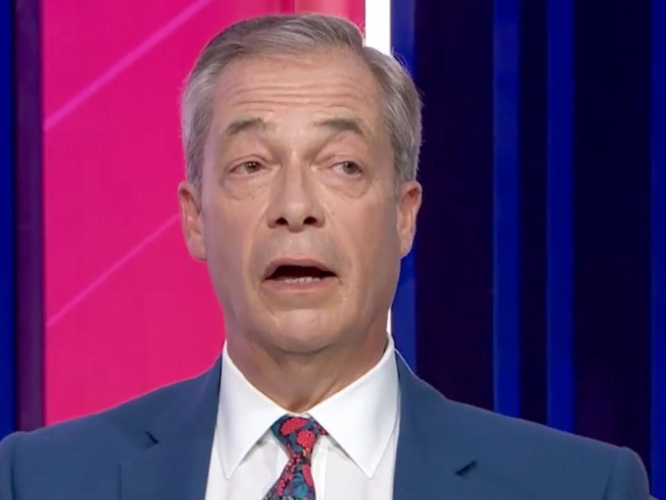 Farage took aim at Morgan for the cancellation of his TV show (GB News)