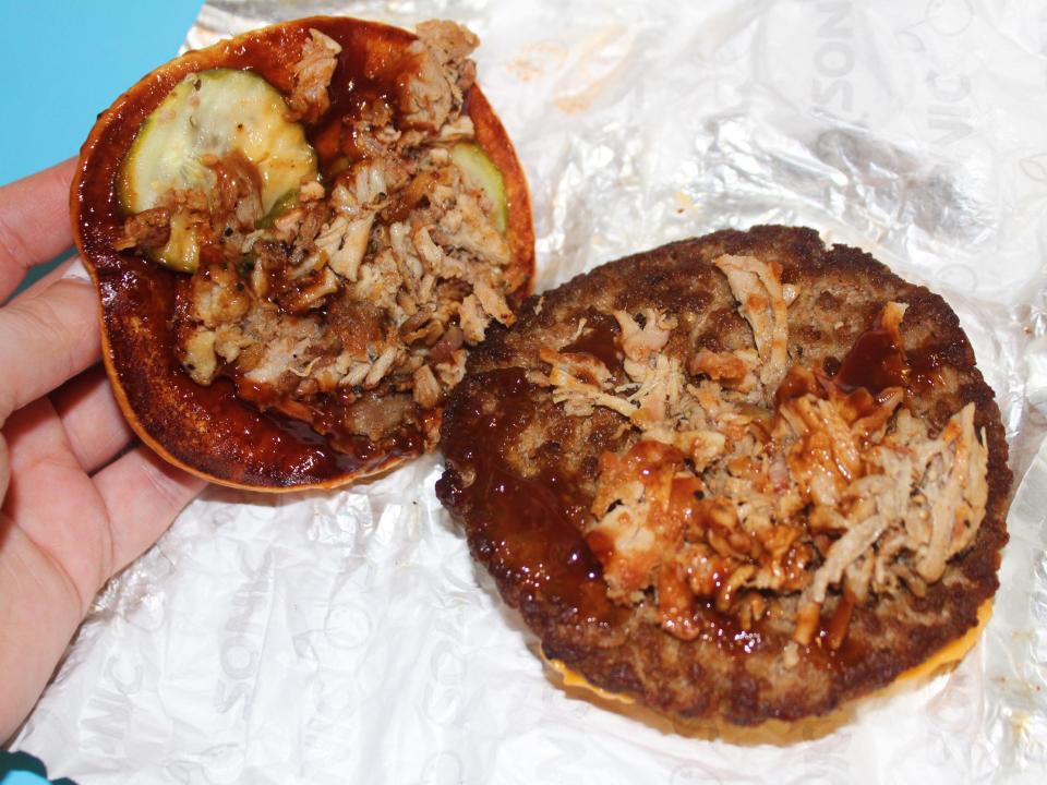 sonic drive in pulled pork menu items