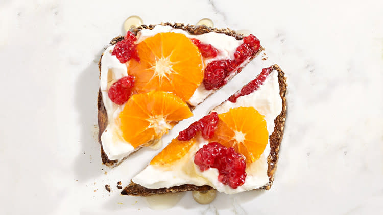 Yogurt, Fruit, and Honey Toast