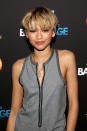 <p>At the 58th Grammy Awards, Zendaya showed off an edgy blond short cut that made her stand out from the rest. (Photo: Getty) </p>