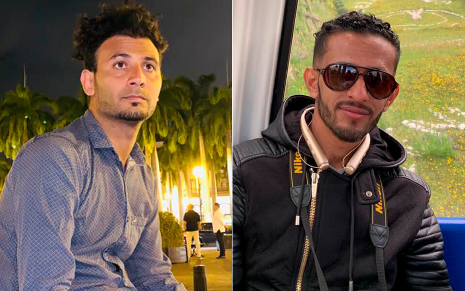 Osamah Mahyoub, left, and Emad Al-Azabi, right, have been detained since November 2019 and have been fighting to prove their asylum cases since. (Photo: Handout)