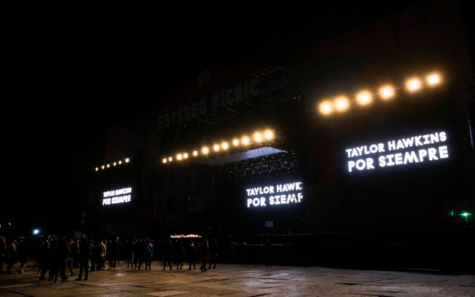 Festival Estereo Picnic stage Taylor Hawkins - Juan Pablo Pino/AFP via Getty Images