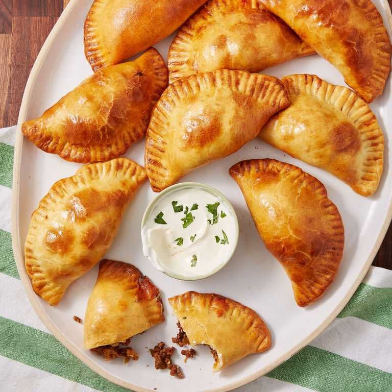 Air Fryer Cheesy Beef Empanadas