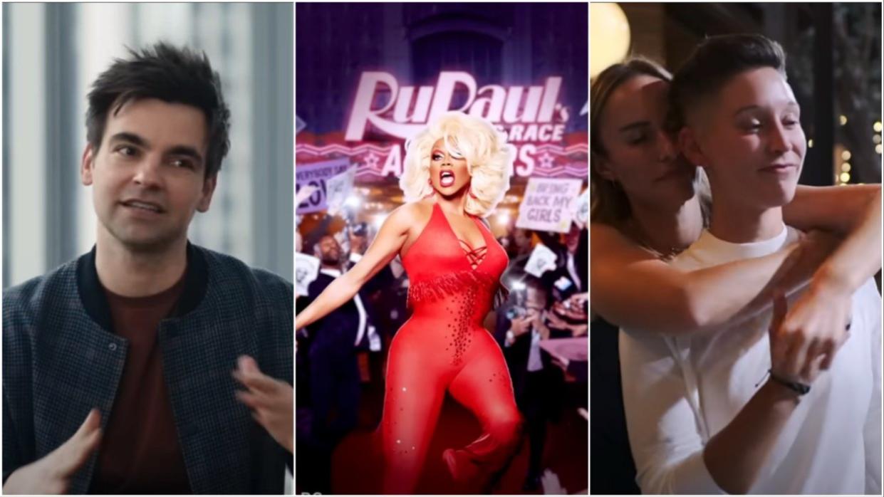 LGBTQ+ shows to watch in May: The Other Two, RuPaul's Drag Race, and The Ultimatum. 