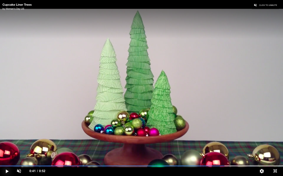 Cupcake Liner Trees