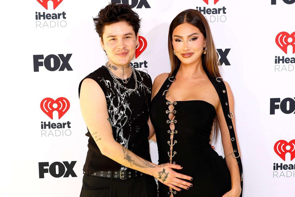 <p>Frazer Harrison/Getty </p> Jesse Sullivan and Francesca Farago at the 2024 iHeartRadio Music Awards