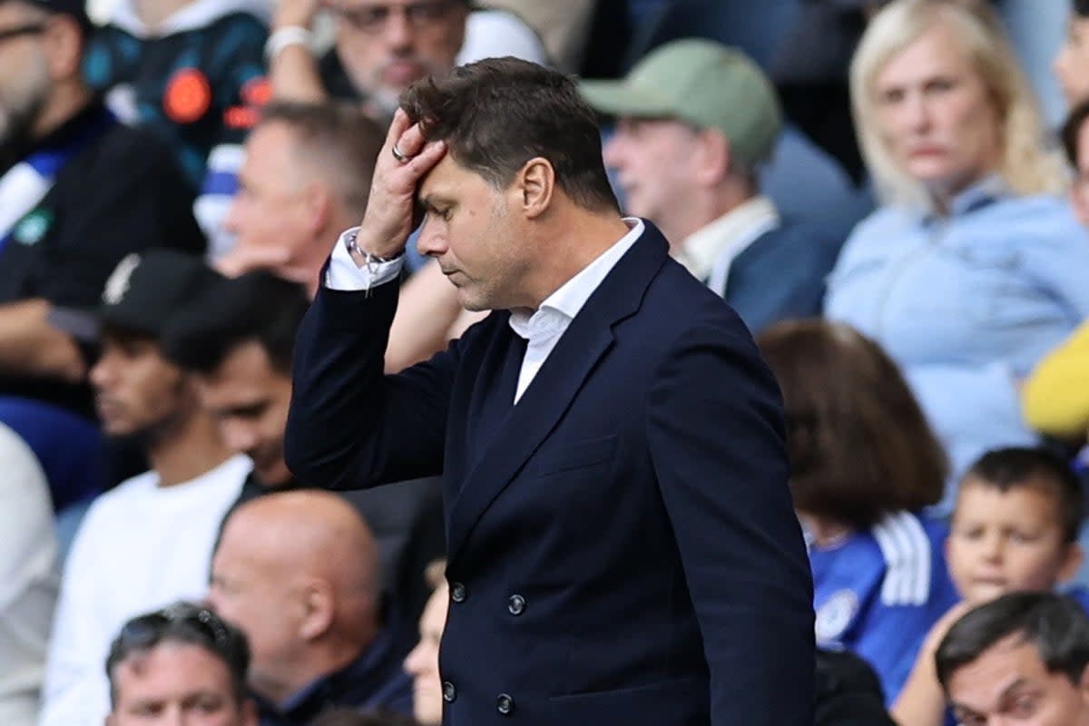 Frustration: Mauricio Pochettino suffered another home defeat with Chelsea against Aston Villa on Sunday  (REUTERS)