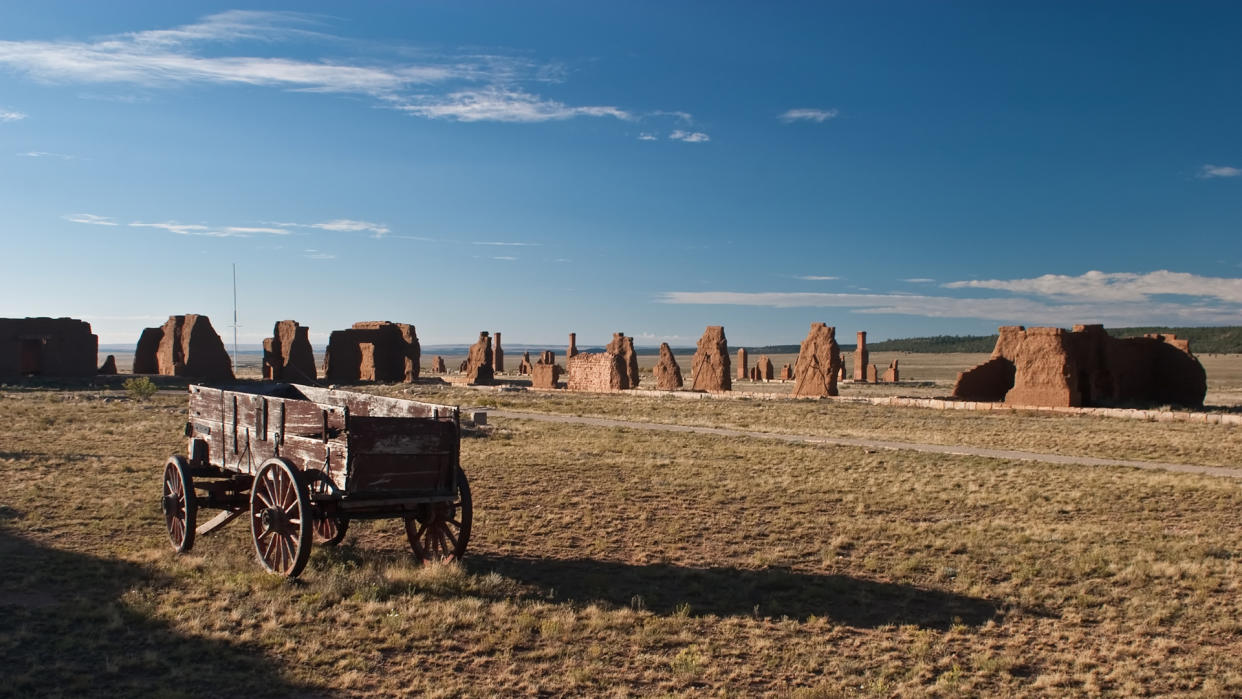 Fort Union National Monument is a unit of the National Park Service located north of Watrous, Mora County, New Mexico - Image.