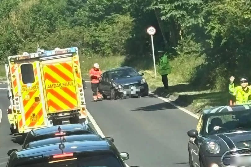 Emergency services rushed to the crash